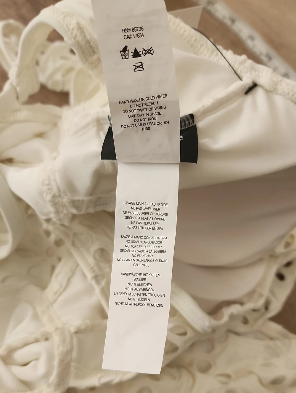 Kate Spade New‎ York Eyelet Cutout One Piece Swimsuit Ivory Large NWOT Bridal